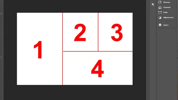 Bản phác thảo ý tưởng ghép ảnh trên máy tính, giúp xác định phối cảnh và bố cục trước khi áp dụng kỹ thuật Photoshop