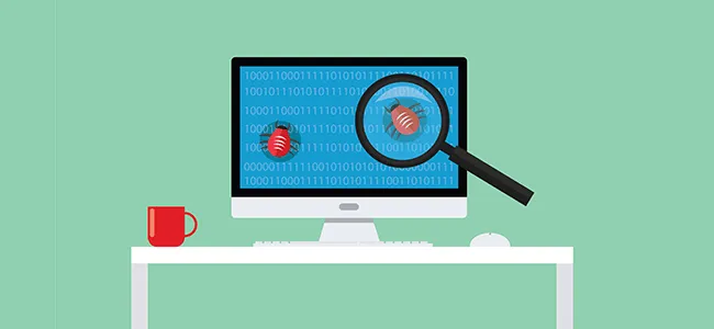 Cảnh báo và biểu tượng của một phần mềm độc hại đang cố gắng chiếm quyền điều khiển hệ thống