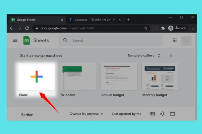 Giao diện Google Sheets, cho thấy khả năng làm việc với bảng tính tương tự Microsoft Excel