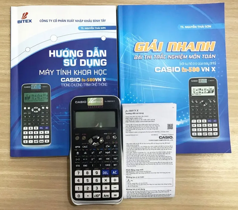 Tài liệu hướng dẫn đi kèm với máy tính cầm tay Casio khi mua