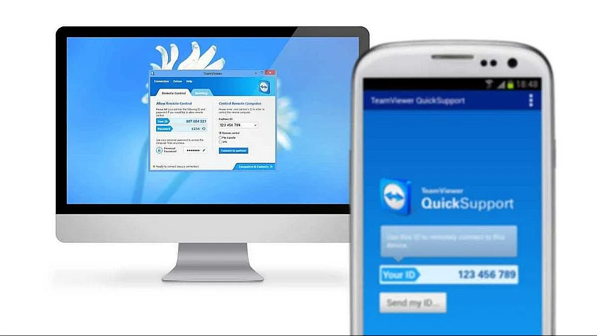 Hướng dẫn thao tác kết nối và điều khiển máy tính bằng TeamViewer thông qua màn hình điện thoại