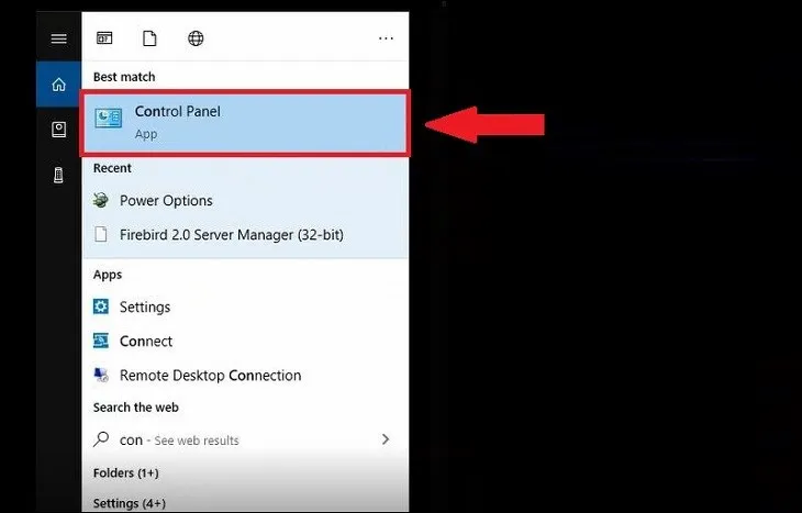 Truy cập Control Panel để tiến hành cấu hình cài đặt Bluetooth