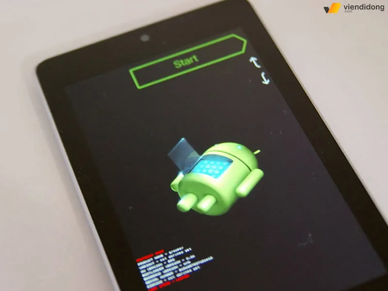 Giao diện Recovery Mode của hệ điều hành Android