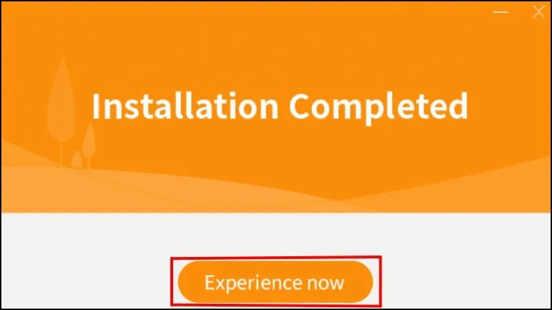 Click chuột vào Experience Now để bắt đầu