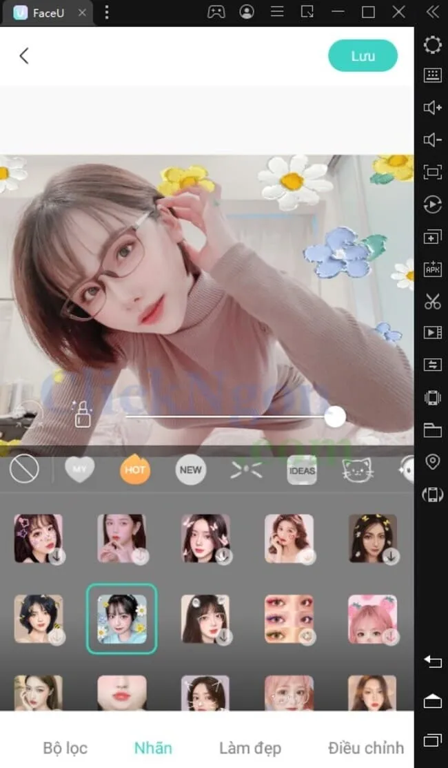 Biểu tượng ứng dụng chỉnh sửa ảnh FaceU sau khi cài đặt trên máy tính hỗ trợ quy trình cách chụp ảnh đẹp trên máy tính