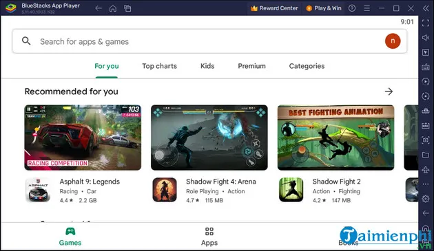 Giao diện Google Play Store hoàn chỉnh trên PC, sẵn sàng tải ứng dụng Android