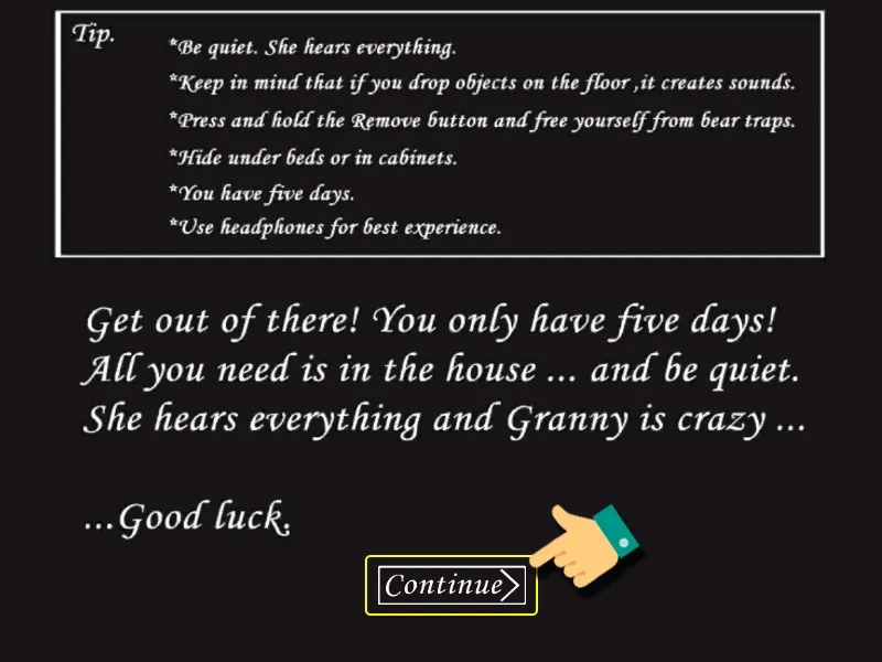 Xác nhận lần cuối để bắt đầu trò chơi kinh dị Granny trên máy tính