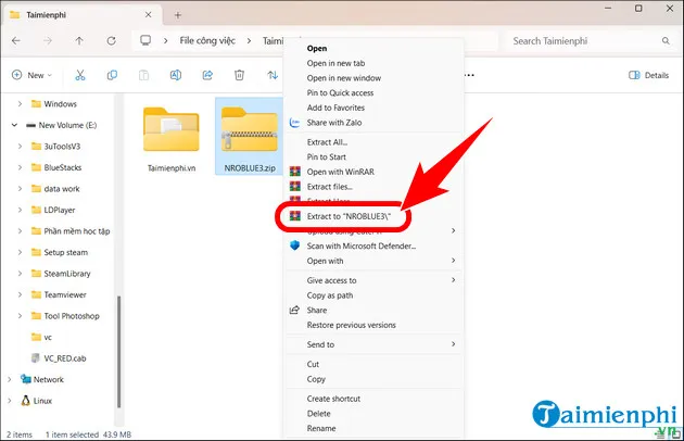 huong dan tai nro blue tren pc