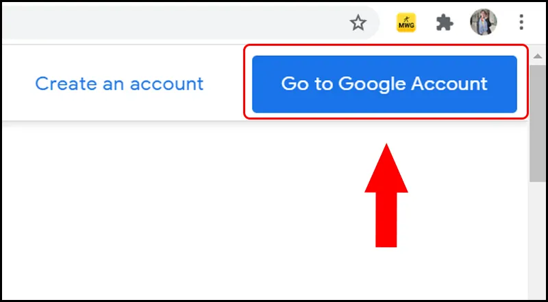 Truy cập vào tài khoản Google để bắt đầu quy trình sao lưu dữ liệu