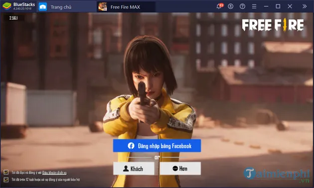 Giao Diện Đăng Nhập Tài Khoản Garena Để Chơi Free Fire Max Trên Máy Tính