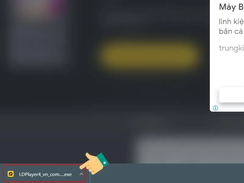 Mở file .exe của phần mềm giả lập để bắt đầu quá trình cài đặt trên PC