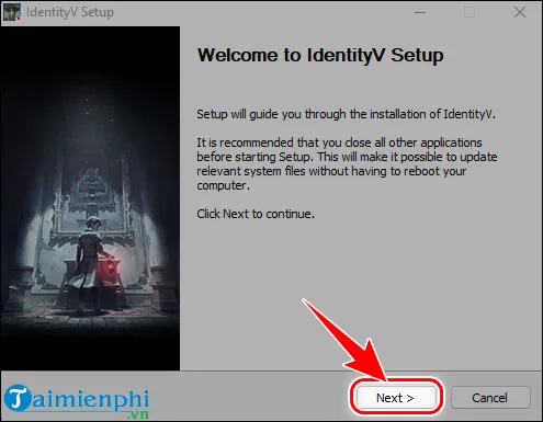 cach tai va cai identity v tren may tinh