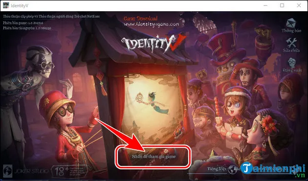 huong dan cai dat va choi game identity v tren pc