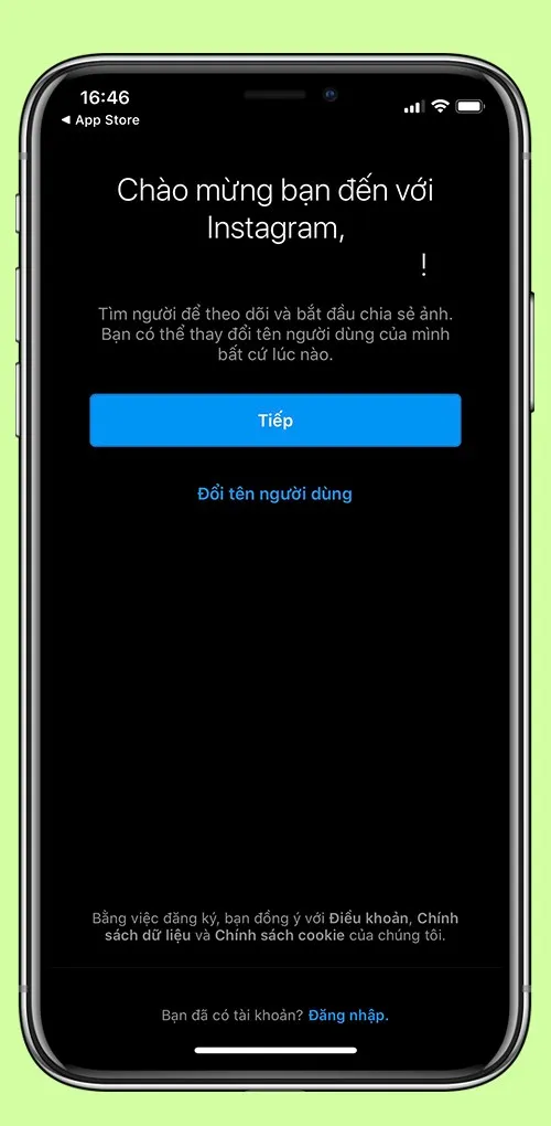 Thao tác tạo tài khoản thành công.