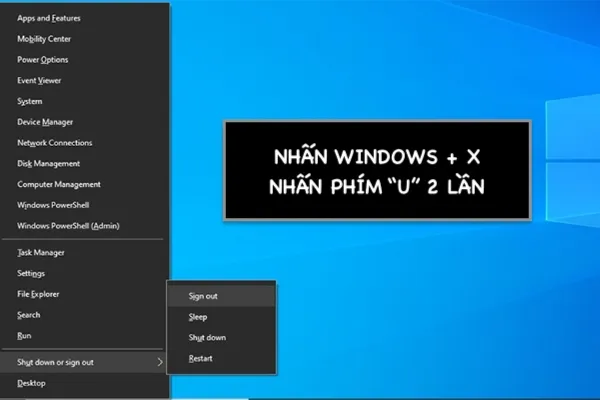 sử dụng Task Manager để tắt máy tính