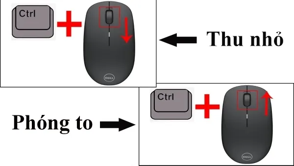 Sử dụng tổ hợp phím Ctrl và cuộn chuột để nhanh chóng điều chỉnh kích thước biểu tượng desktop