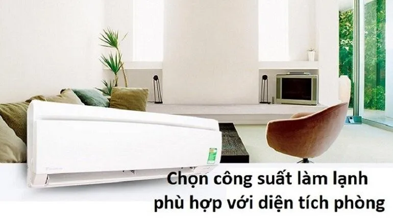 Máy Lạnh 1.5 HP Công Suất 12000 BTU Phù Hợp Với Phòng 20m2