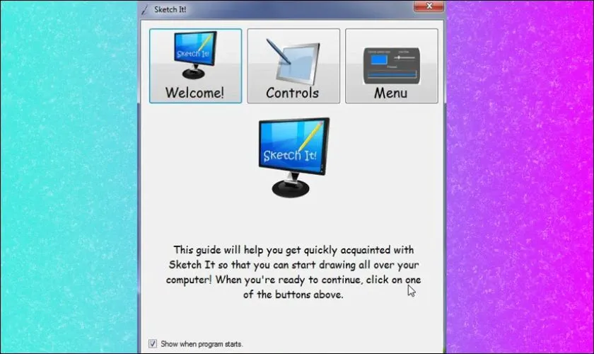 Sketch It - Công cụ hỗ trợ vẽ trực tiếp lên màn hình máy tính