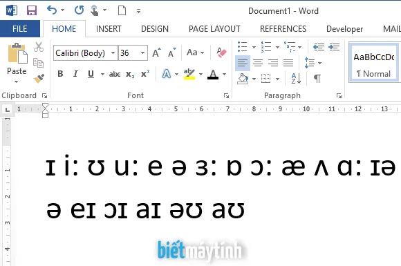 Sao chép và dán ký tự phiên âm từ nguồn trực tuyến