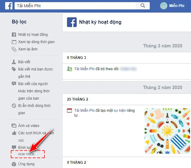cach xem lai danh sach huy ket ban tren facebook may tinh 4
