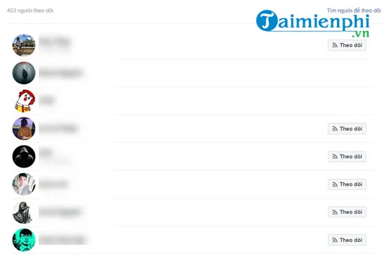 Danh sách chi tiết những người theo dõi tài khoản Facebook cá nhân (Followers list)