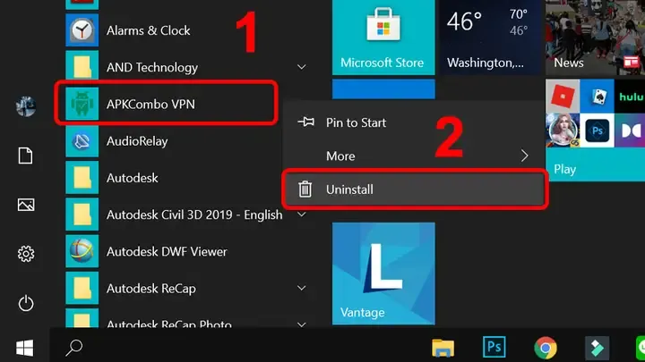 Hướng dẫn cách xóa 1 ứng dụng trên máy tính thông qua mục Apps and Features trong Settings của Windows 10