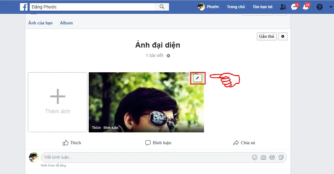 Màn hình xác nhận "Xóa ảnh" vĩnh viễn khi thực hiện xóa ảnh đại diện Facebook