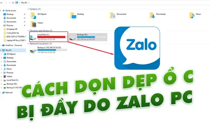Lợi ích của việc giải phóng dung lượng ổ cứng bằng cách xóa bộ nhớ đệm Zalo trên máy tính