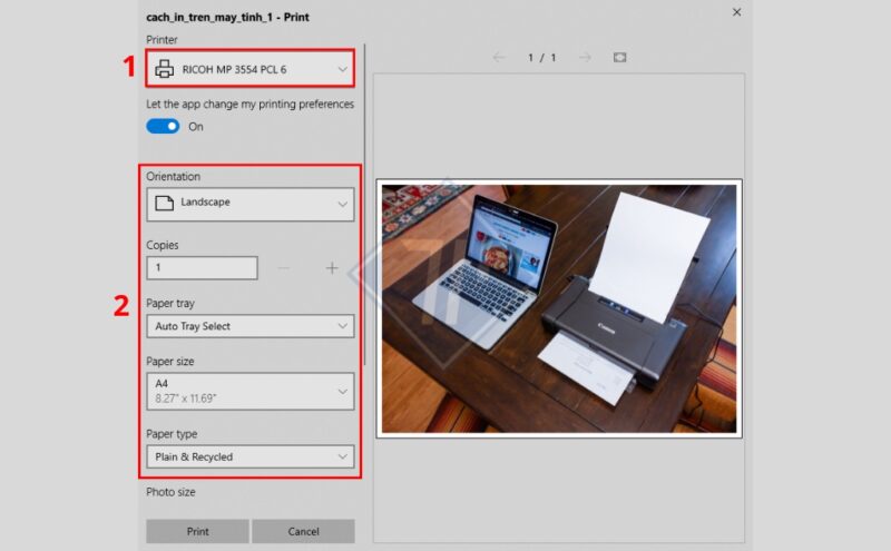 Cách In Hình Ảnh Trên Máy Tính Ra Giấy A4 Đạt Chất Lượng Chuyên Nghiệp