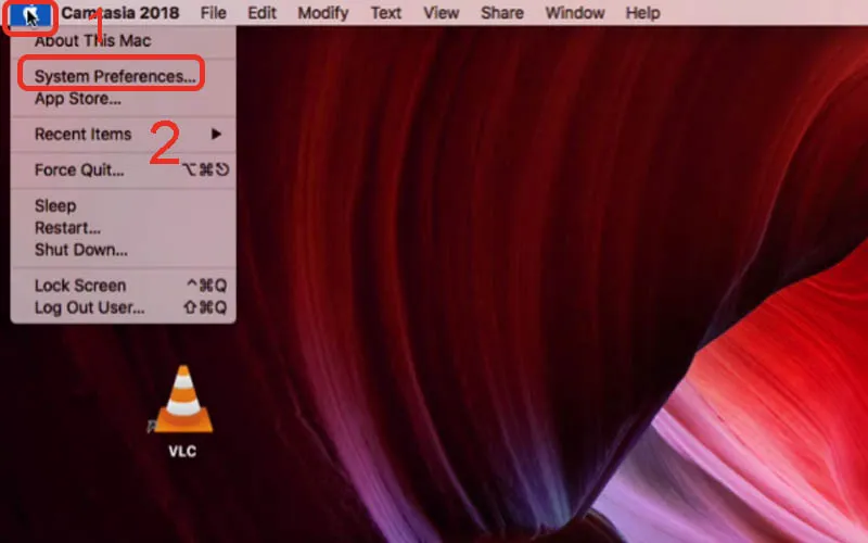 Truy cập System Preferences để bắt đầu kết nối máy in trên macOS