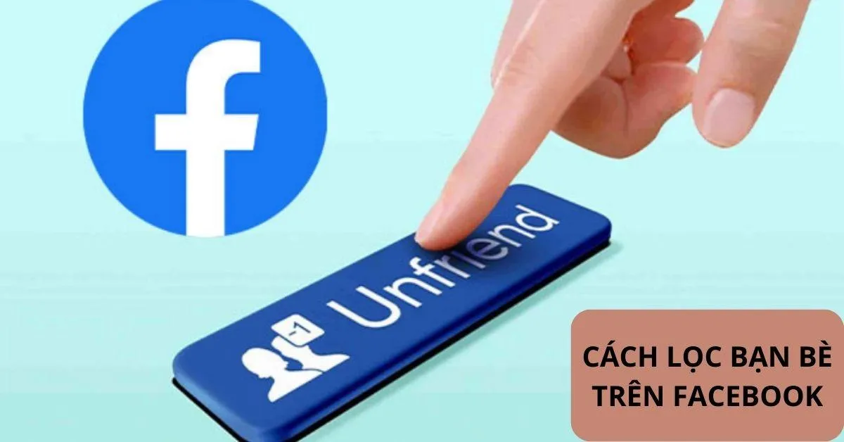 Một người dùng máy tính đang xem danh sách bạn bè Facebook để tìm cách lọc bạn bè trên máy tính, nhấn mạnh việc quản lý các mối quan hệ ảo và thật.