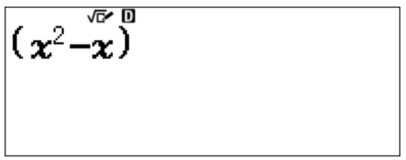 Minh họa quy trình nhập liệu chính xác biểu thức đa thức trên Casio FX 580VNX