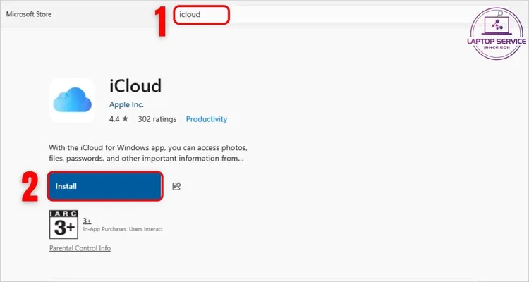 Ảnh tải iCloud từ Store