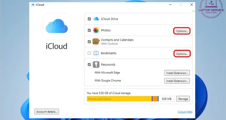 Ảnh tùy chọn đồng bộ dữ liệu