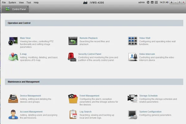 Mô tả quy trình truy cập Device Management trong IVMS-4200