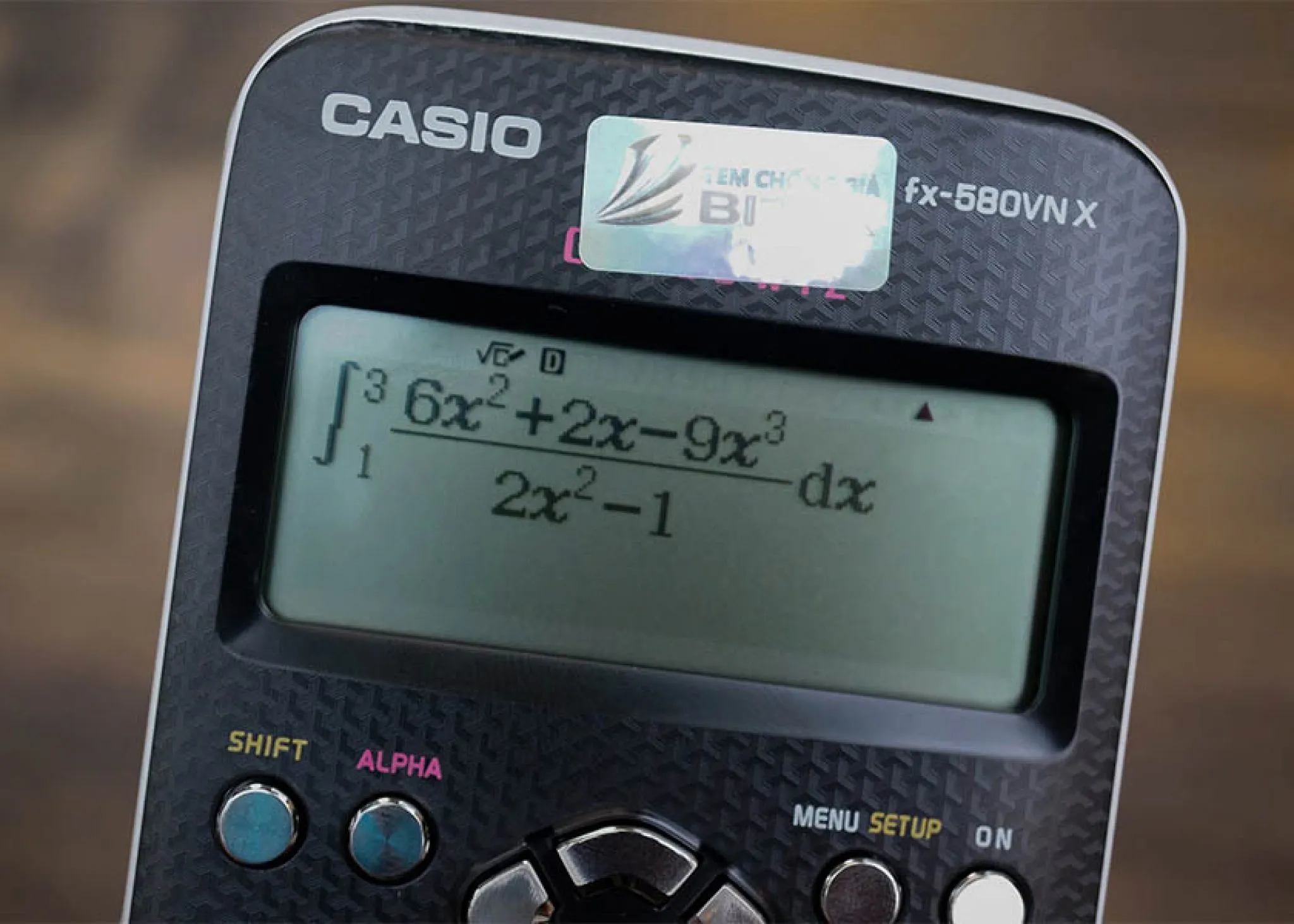 Máy tính Casio fx 580VNX màn hình hiển thị