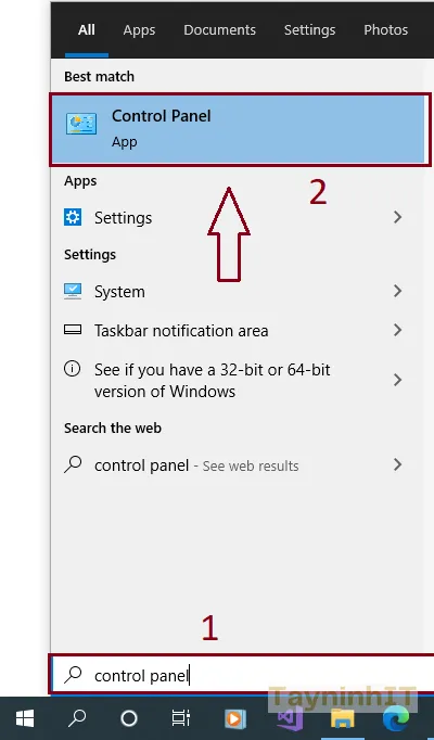 Truy Cập Control Panel Để Bắt Đầu Cách Đặt Địa Chỉ IP Cho Máy Tính