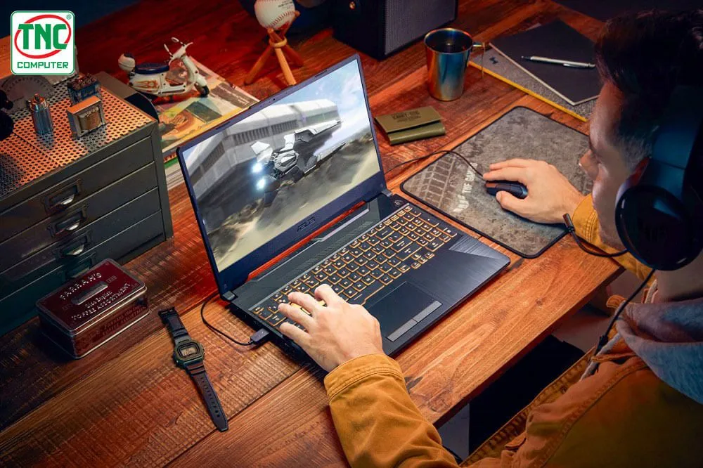 Hình ảnh minh họa cho cấu hình máy tính, bao gồm các thông số kỹ thuật phần cứng quan trọng.