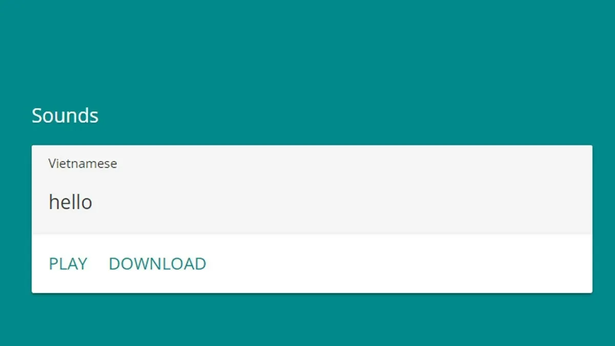 Tải xuống file âm thanh đã được chuyển đổi từ văn bản