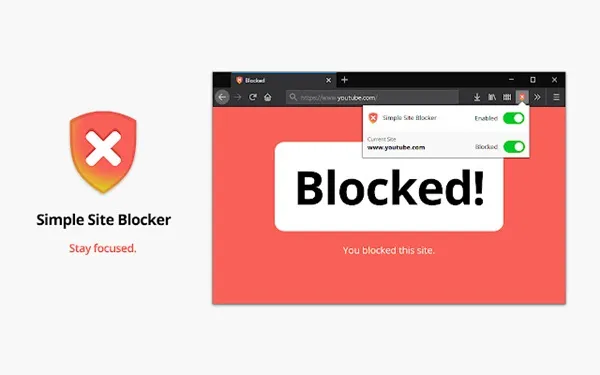 Sử dụng phần mềm như BlockSite để quản lý truy cập Youtube