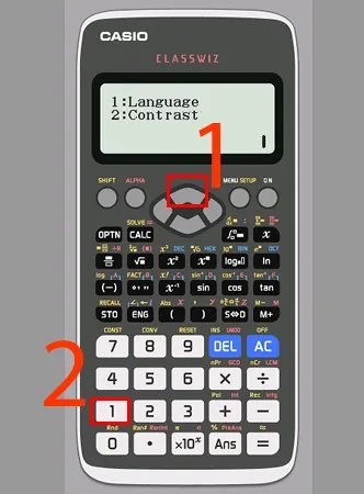 Chức năng tiếng Việt trên Casio