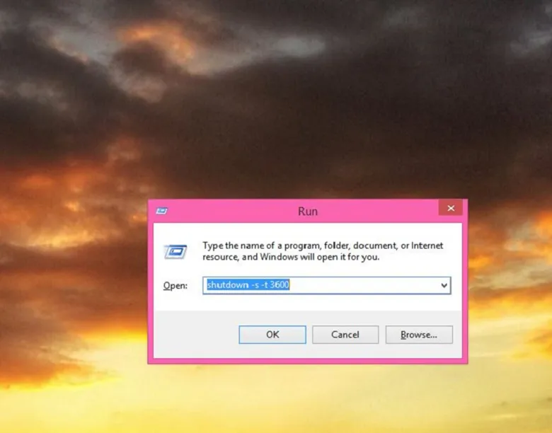 Thực hiện lệnh shutdown -s -t trong hộp thoại Run để thiết lập cách tắt máy tính Win 7 theo thời gian