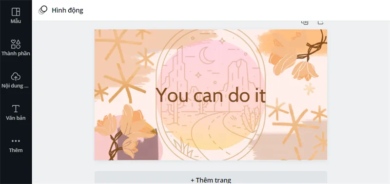 Hình nền máy tính hoàn chỉnh sau khi thỏa sức sáng tạo trên Canva