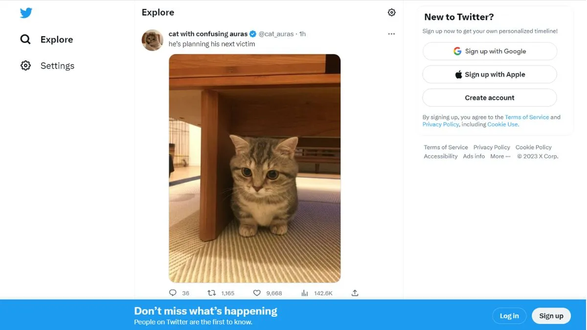 Bước 1: Cách đăng nhập Twitter bằng số điện thoại, Gmail