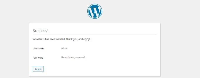 Đăng nhập vào bảng điều khiển quản trị