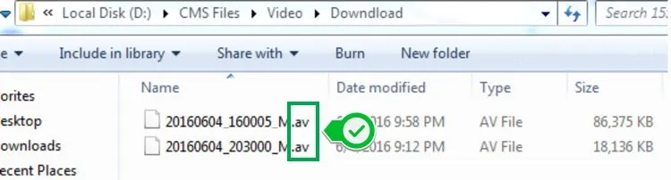 File video camera Yoosee sau khi tải về ở định dạng AV không thể xem trực tiếp