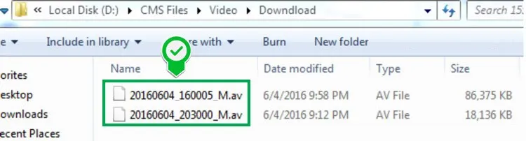 Vị trí và đường dẫn mặc định của các file video camera Yoosee sau khi tải về