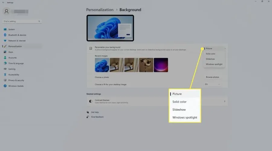 Đổi hình nền máy tính Lenovo với Personalize