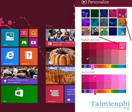 Thao tác chọn thư mục chứa ảnh để tìm ảnh màn hình cá nhân trên Windows 8