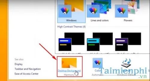 Các tùy chọn theme màu hồng và hoa văn cho người dùng muốn thay đổi ảnh màn hình máy tính